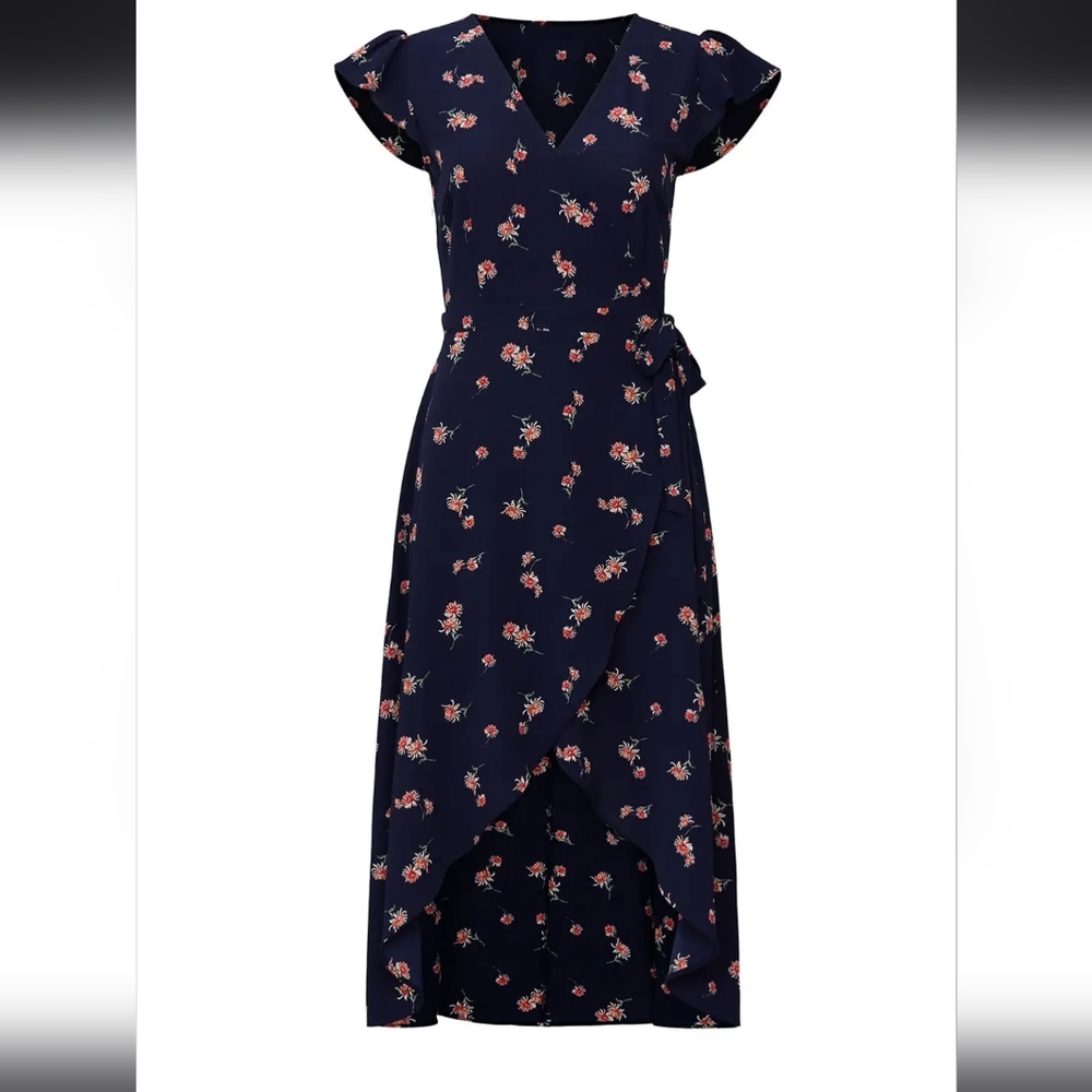 BB Dakota April Showers Midi Wrap Dress
